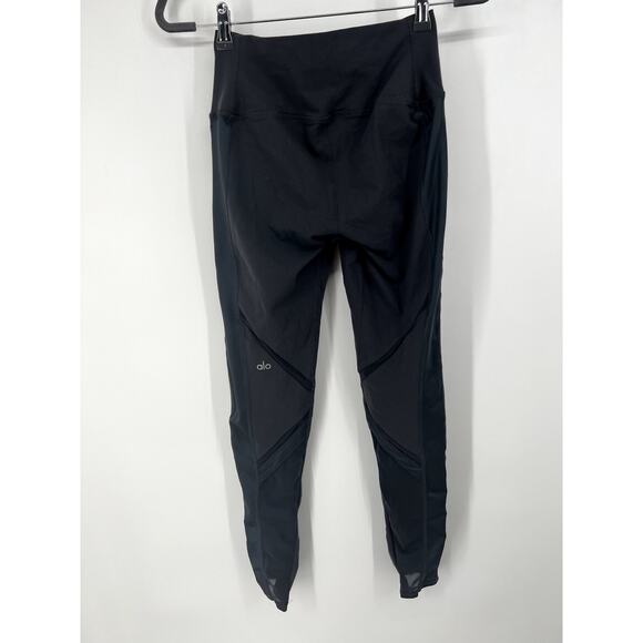 ALO Yoga grey Moto Mesh  leggings  XS - Picture 6 of 7